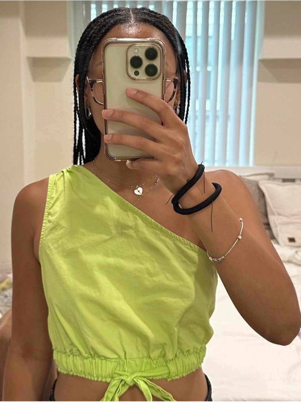 Nasty Gal Neon Green Top
